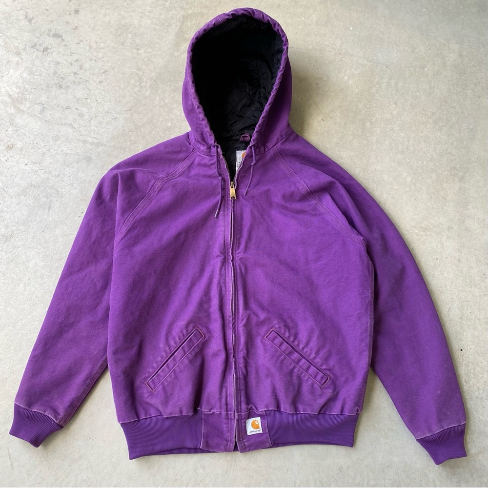 Carhartt Purple Hooded Work Jacket